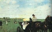 Edgar Degas At the Races in the Country Norge oil painting reproduction